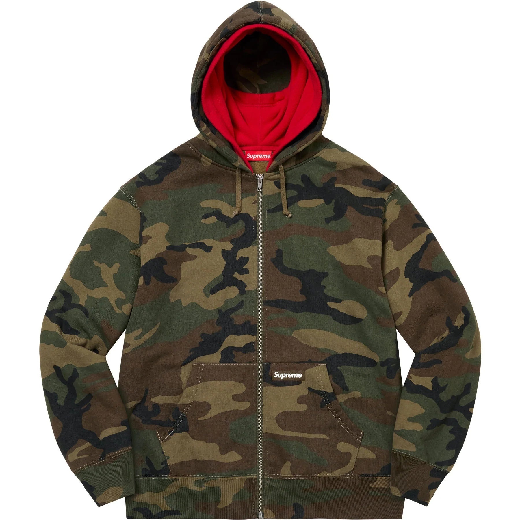 Double Hood Facemask Zip Up Hooded Sweatshirt view 20
